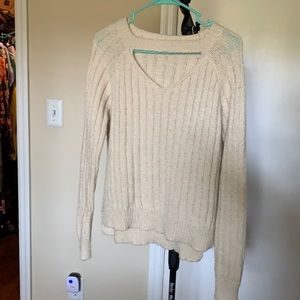Super-soft cream colored sweater